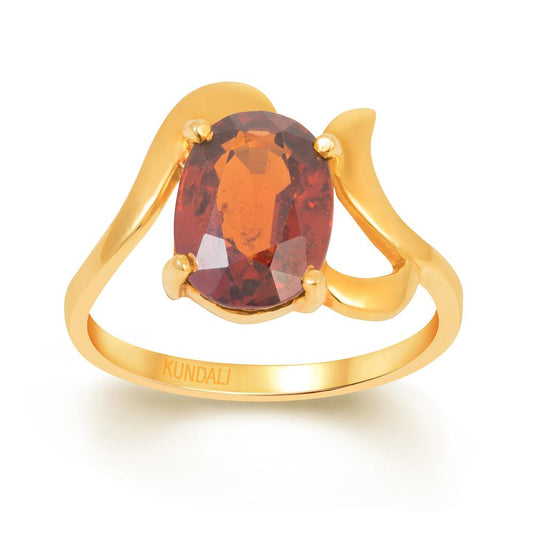 Sublime Garnet (Gomed) gold ring 2
