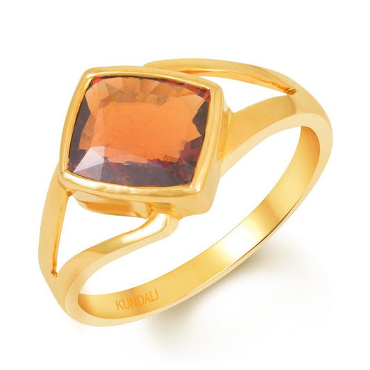 Reva Garnet (Gomed) gold ring 1
