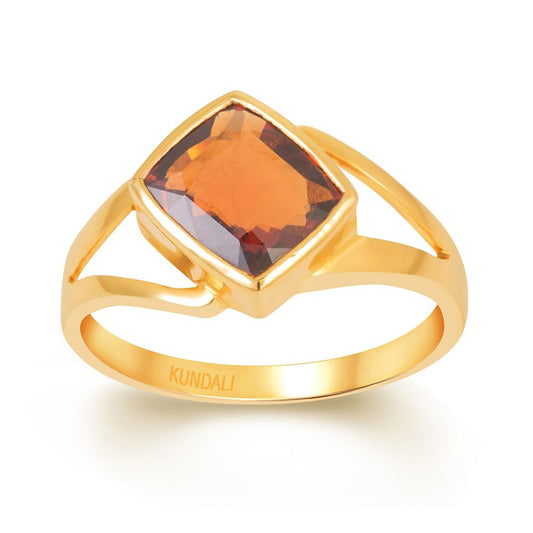 Reva Garnet (Gomed) gold ring 2
