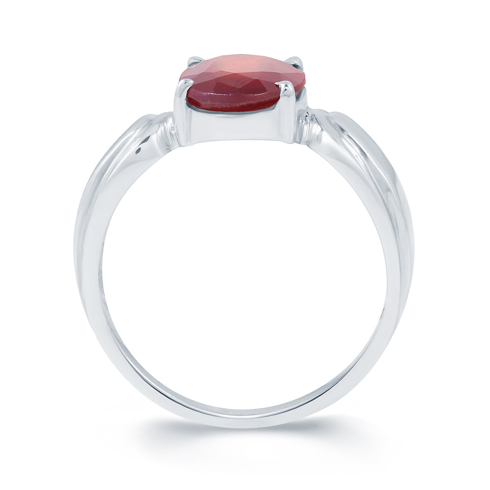 Timeless Garnet (Gomed) silver ring 3