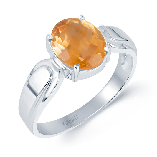 Timeless Golden Topaz (Sunela) silver ring 1