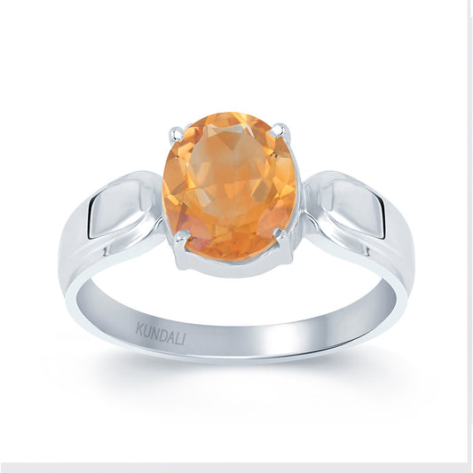 Timeless Golden Topaz (Sunela) silver ring 2