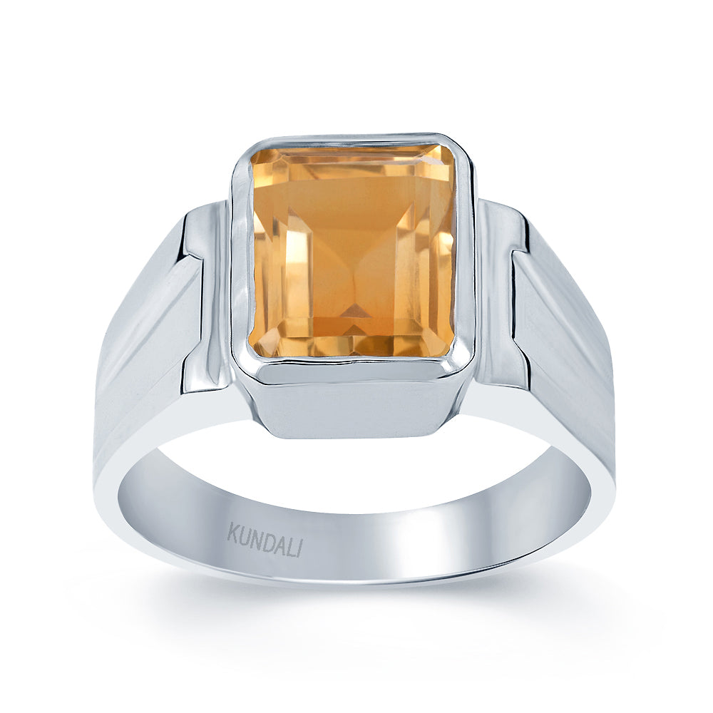 Roman Golden Topaz (Sunela) silver ring 2