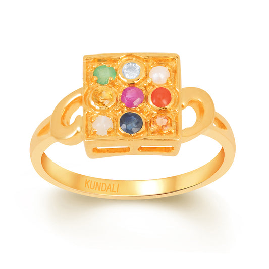 Navratna gold ring for Women 2