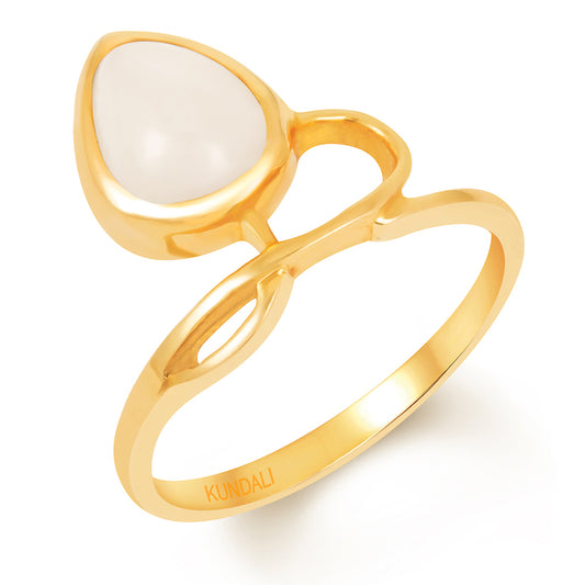 Chic Opal gold ring 1