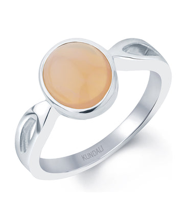 Diana Opal silver ring 1