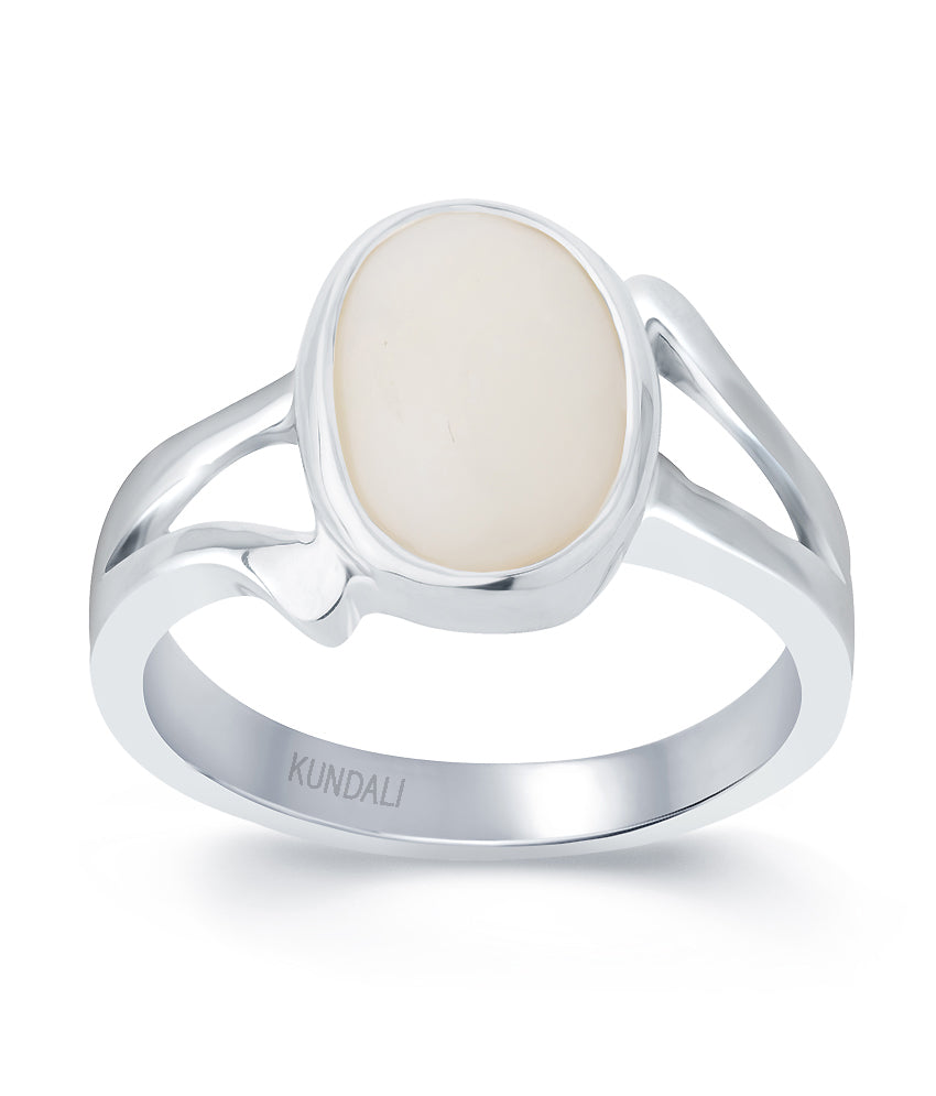 Elegant Opal silver ring 2