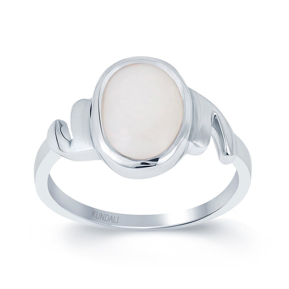 Promise Opal silver ring 2