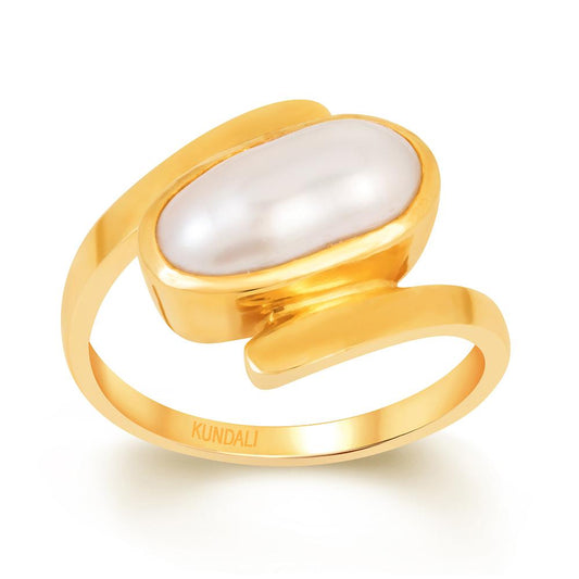 Dreamy Pearl (Moti) gold ring 2
 