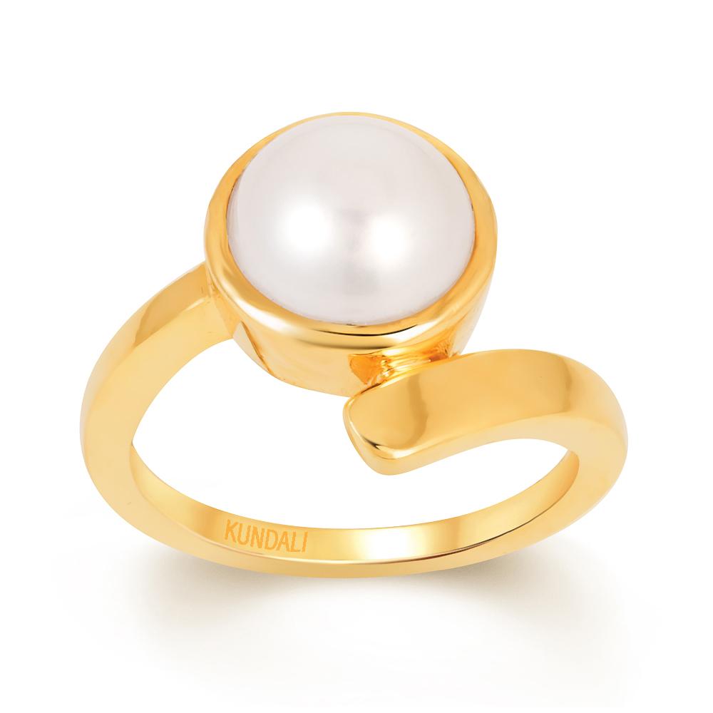 Soul Pearl (Moti) gold ring 2
