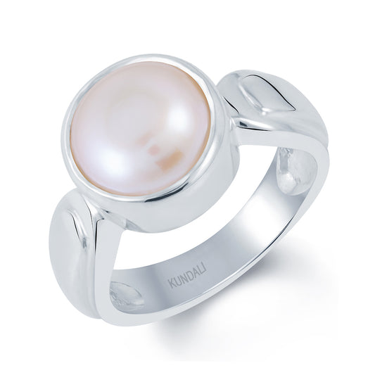 Timeless Pearl (Moti) Silver  Ring 1