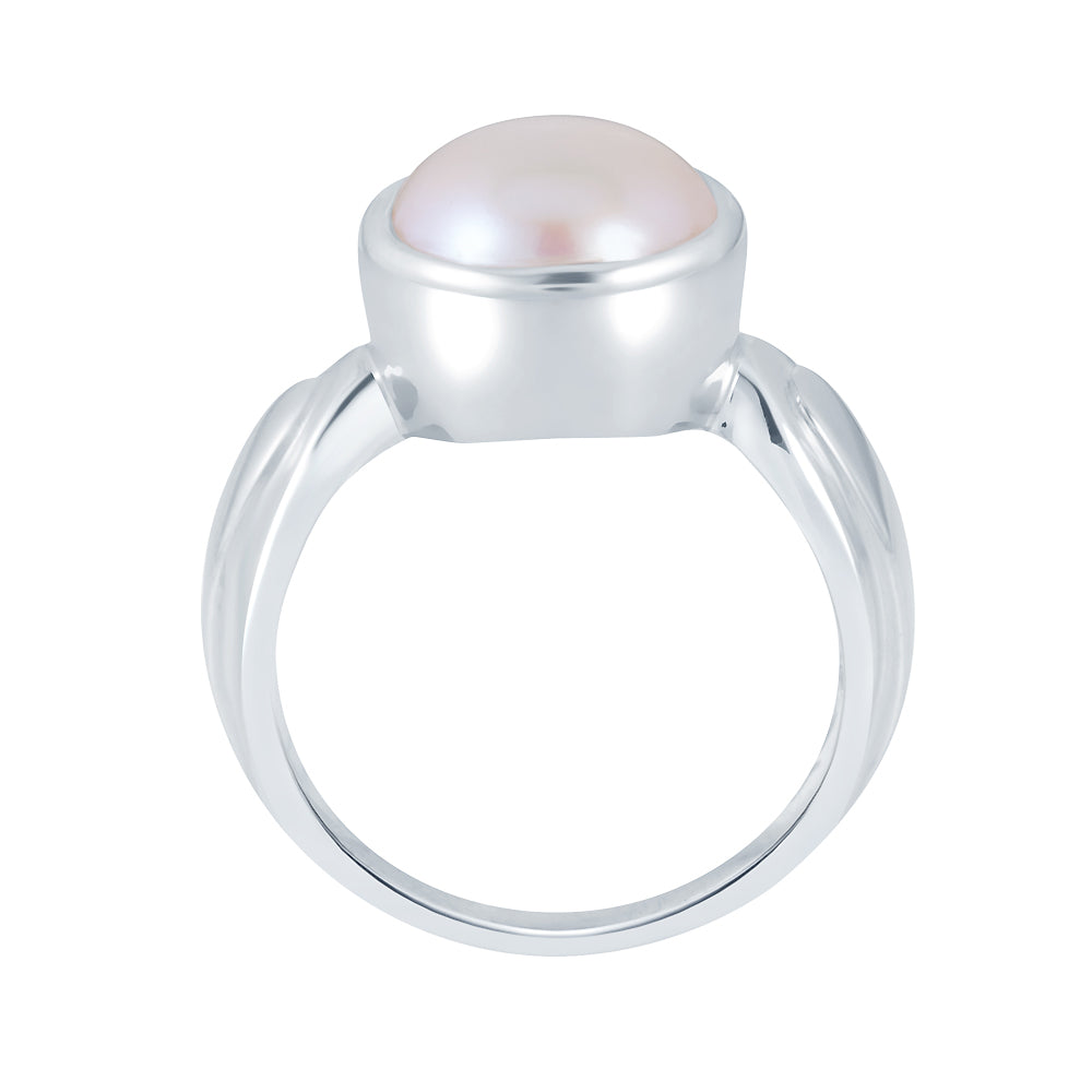 Timeless Pearl (Moti) Silver  Ring 3