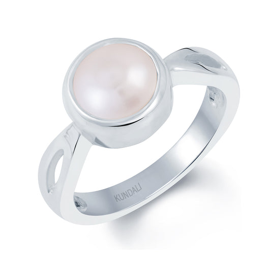  Grace Pearl (Moti) Silver  Ring 1