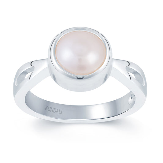  Grace Pearl (Moti) Silver  Ring 2