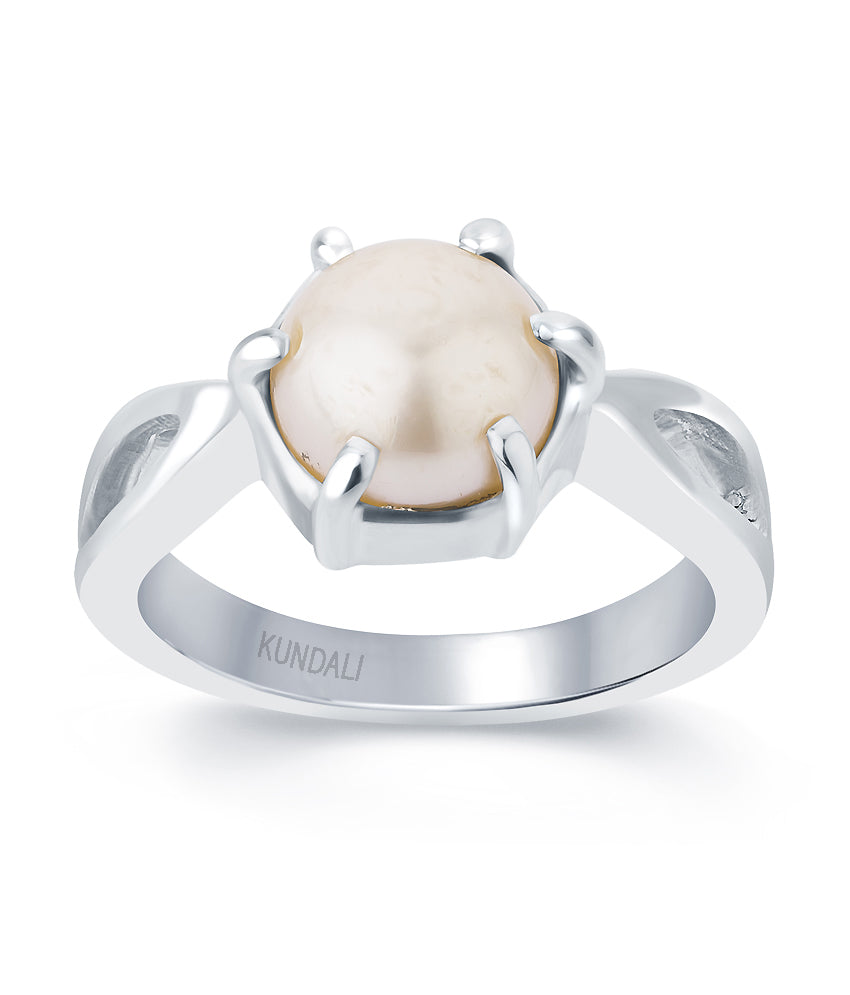 Grace Pearl (Moti) Silver  Ring 2