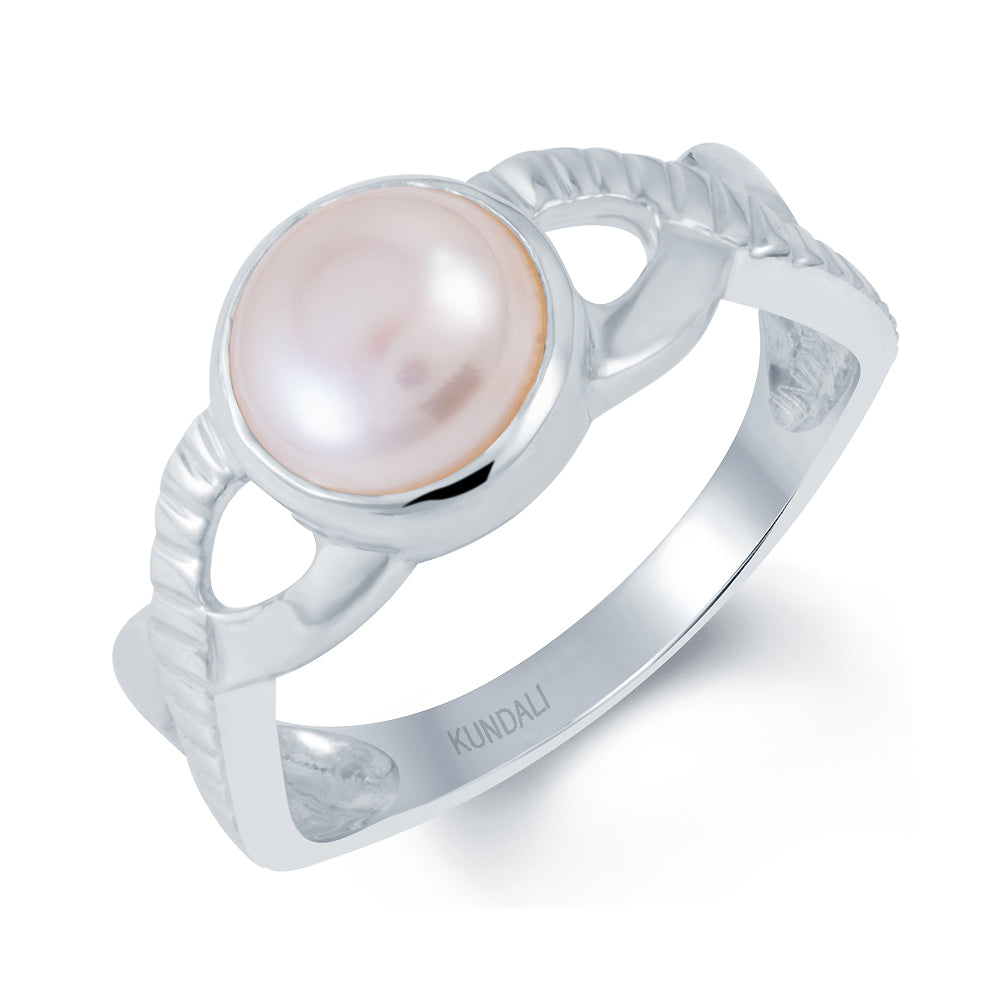 Celtic Pearl (Moti) Silver  Ring 1