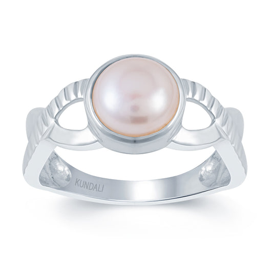 Celtic Pearl (Moti) Silver  Ring 2