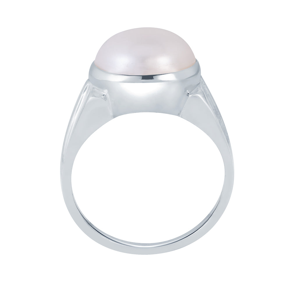 Roman Pearl (Moti) silver ring 3