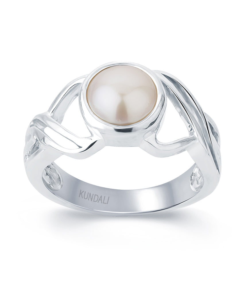 Glory Pearl (Moti) silver ring 2