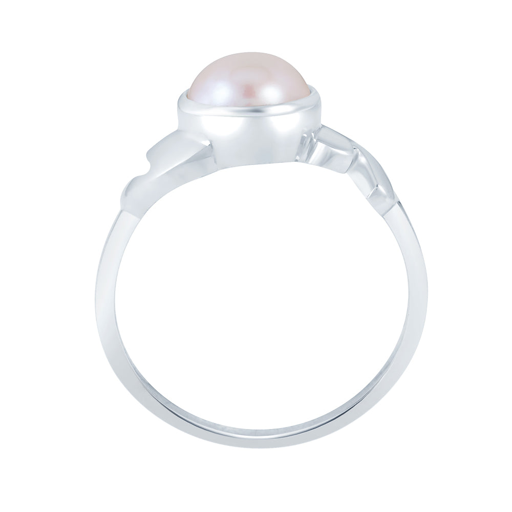 Promise Pearl (Moti) silver ring (2) 3