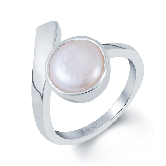 Soul Pearl (Moti) silver ring 1