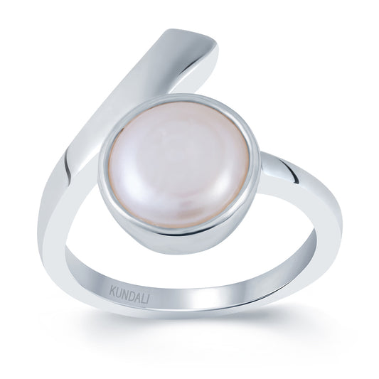 Soul Pearl (Moti) silver ring 2