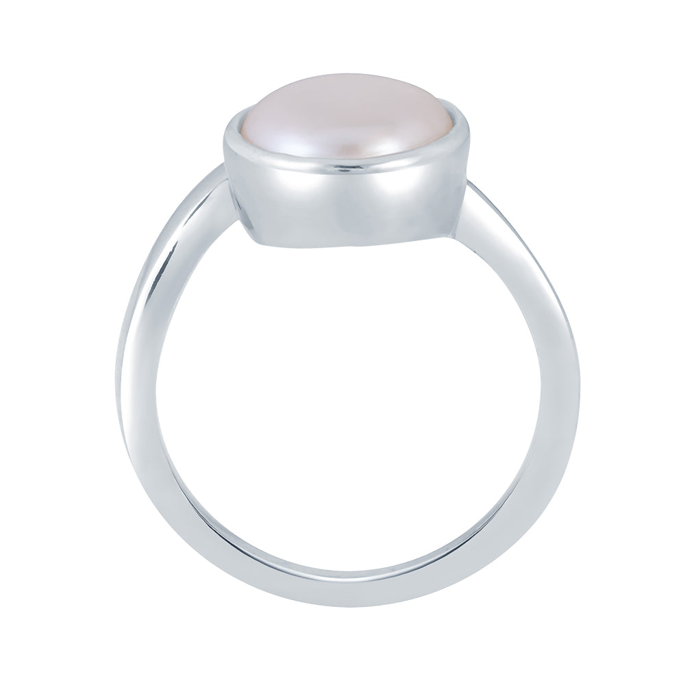 Soul Pearl (Moti) silver ring 3