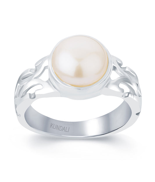 Harmony Pearl (Moti) silver ring 2