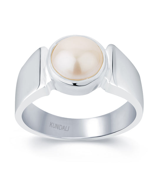 Czar Pearl (Moti) silver ring 2