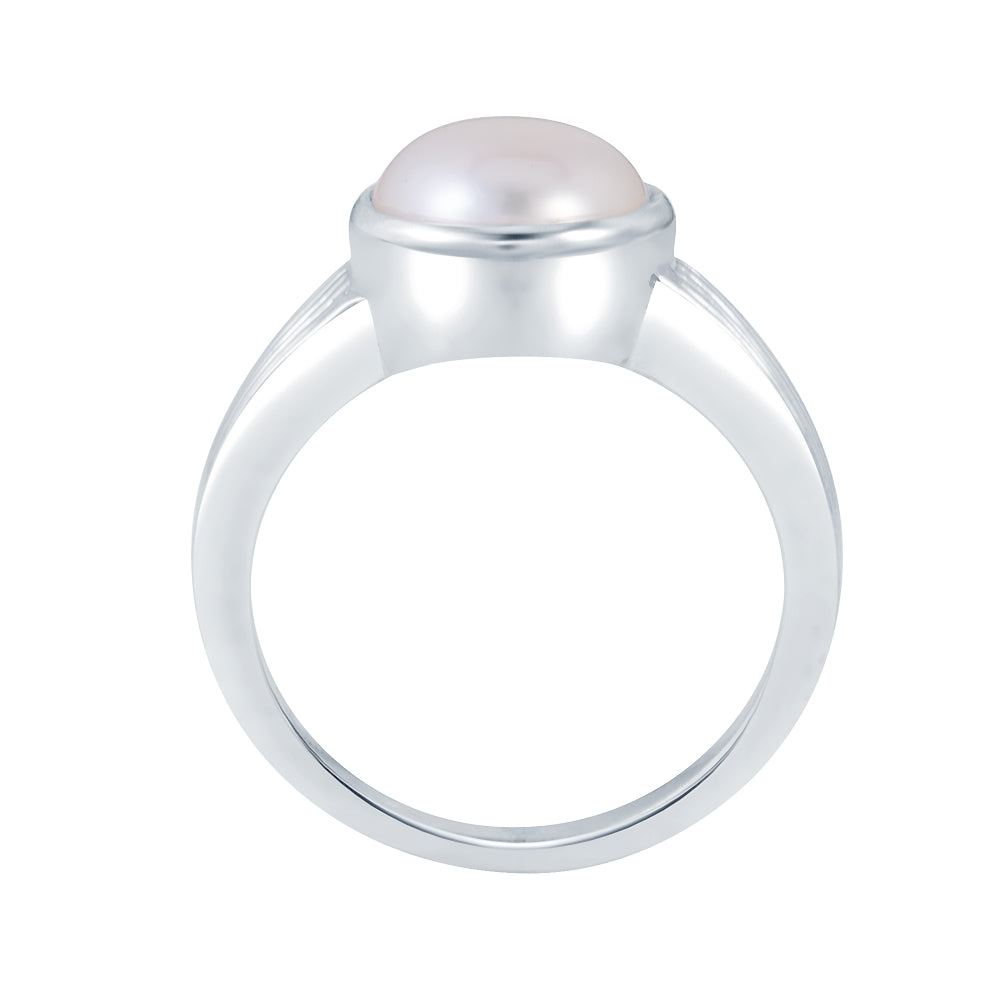 Essential Pearl (Moti) silver ring 3