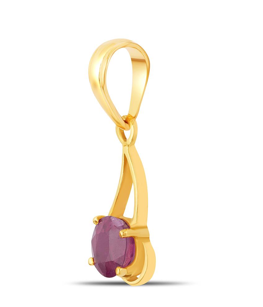 Glory Ruby (Manik) gold pendant 2

