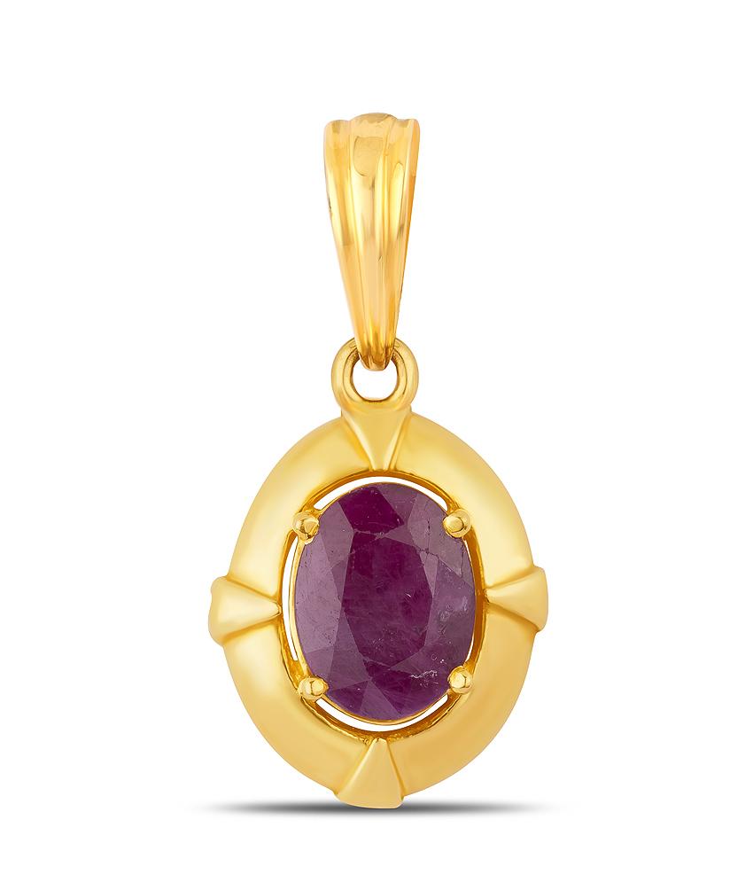 Passion Ruby (Manik) gold pendant 1

