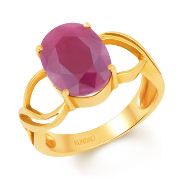 Rose Ruby (Manik) gold ring 1
