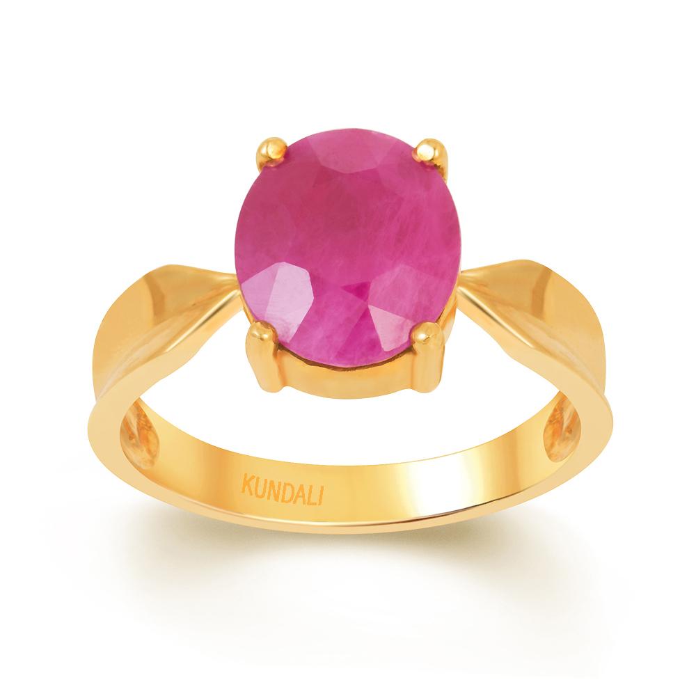 Classic Ruby (Manik) gold ring 2
