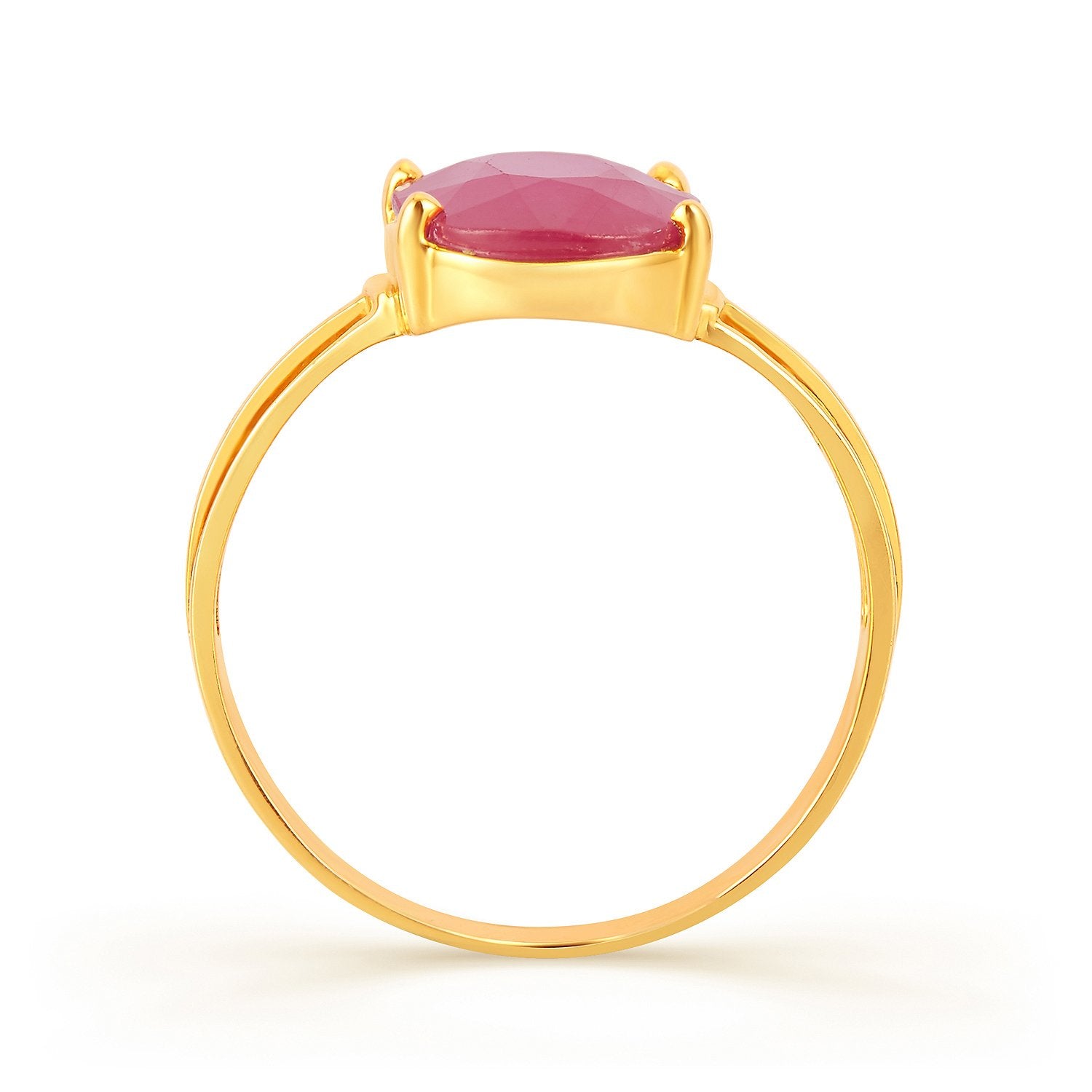 Trinity Ruby (Manik) gold ring 3
