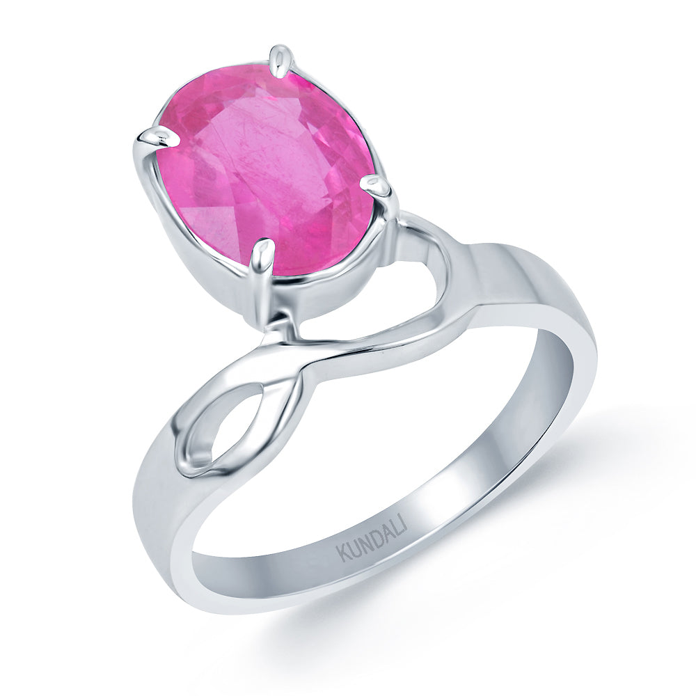 Chic Ruby (Manik) silver ring 1