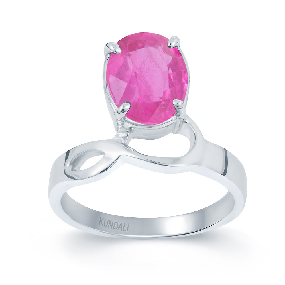 Chic Ruby (Manik) silver ring 2