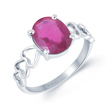 Angel Ruby (Manik) silver ring 1