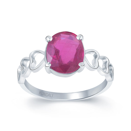 Angel Ruby (Manik) silver ring 2