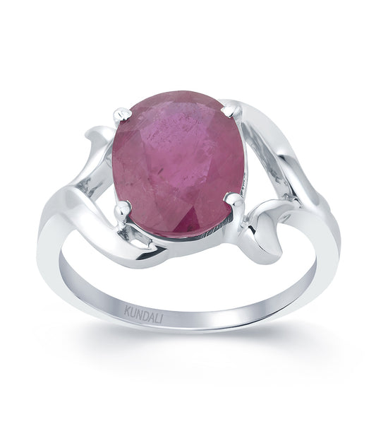 Joy Ruby (Manik) silver ring 2