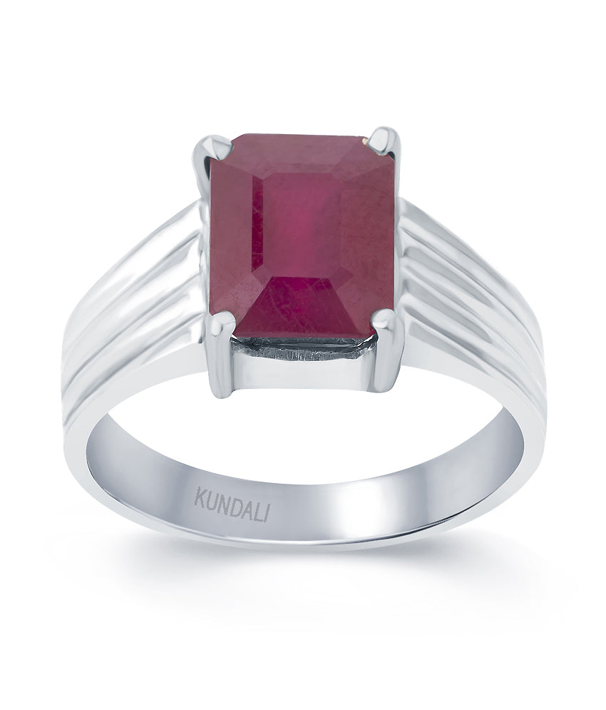 Essential Ruby (Manik) silver ring 2