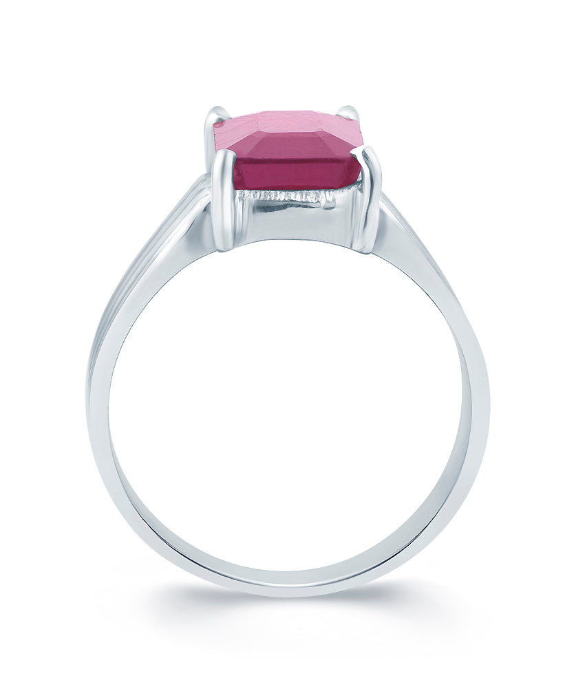 Essential Ruby (Manik) silver ring 3