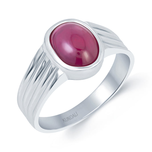 Stellar Ruby (Manik) silver ring 1