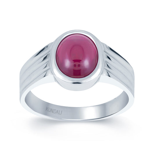 Stellar Ruby (Manik) silver ring 2