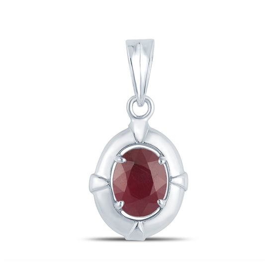 Passion Ruby (Manik) silver pendant 1
