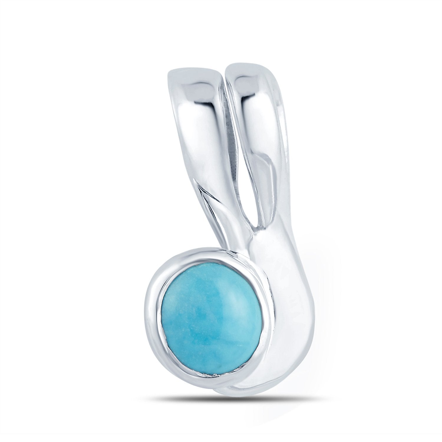 Ivy Turquoise (Firoza) silver pendant 1
