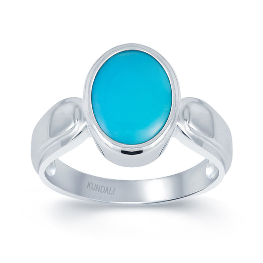 Timeless Turquoise (Firoza) silver ring 2