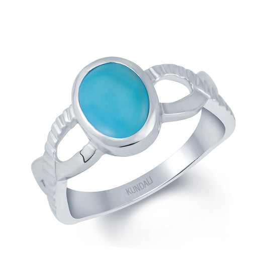 Celtic Turquoise (Firoza) silver ring 1