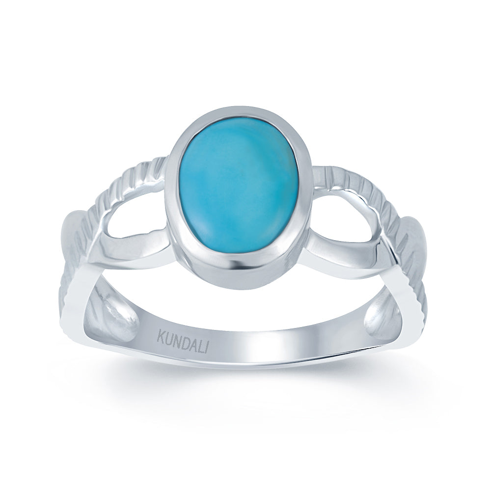 Celtic Turquoise (Firoza) silver ring 2