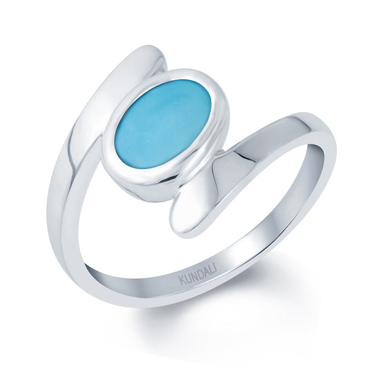 Dreamy Turquoise (Firoza) silver ring 1